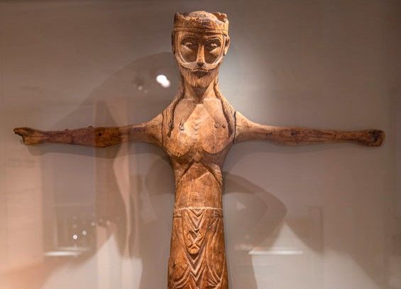 sculpture d'Ufsakristur au musée national d'Islande à Reykjavik