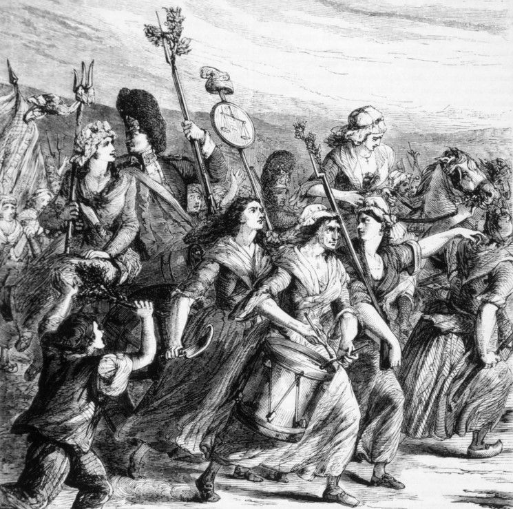 Marche des femmes à Versailles en octobre 1789