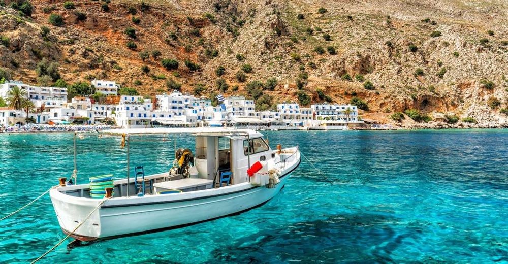 🛥️Excursion en bateau vers Loutro et Glyka Nera