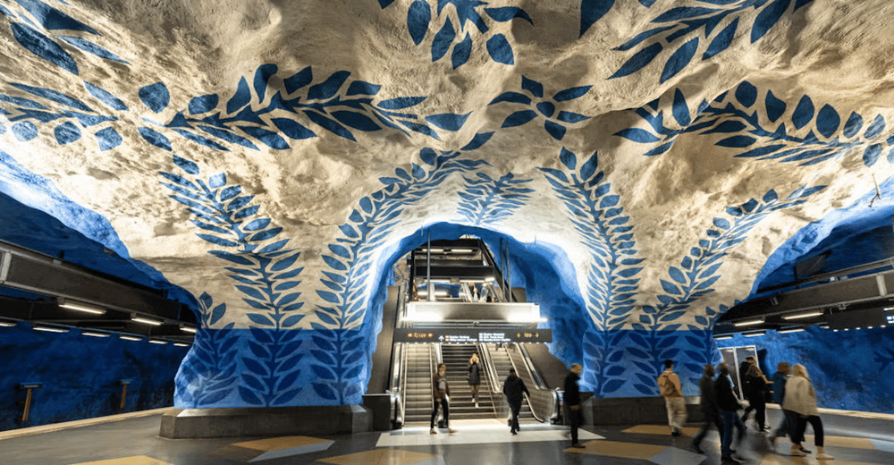 Visite du métro de Stockholm