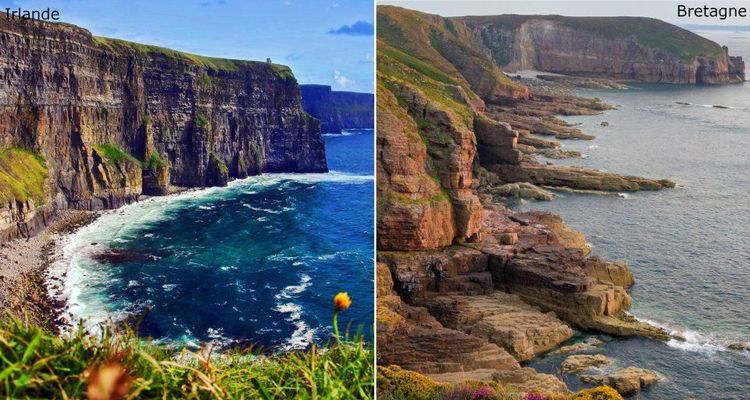 La ressemblance frappante entre les falaises irlandaises et bretonnes © upthebanner / 123RF - Marek Stefunko / 123RF