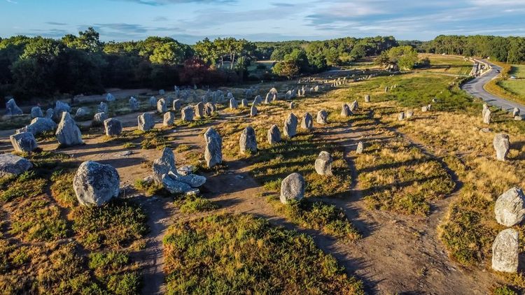 La route de mégalithes du Morbihan en Bretagne