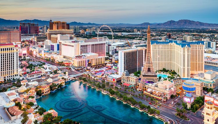 Las Vegas from the sky