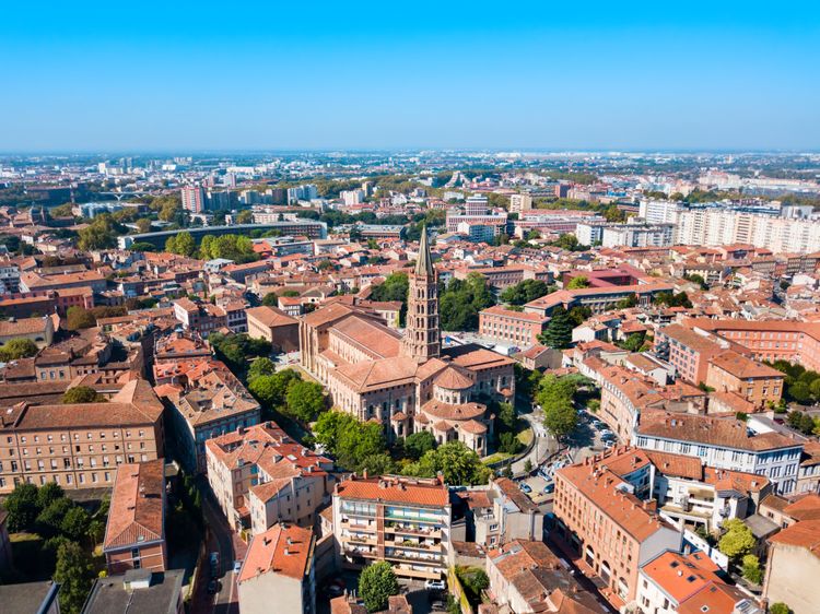 Die Basilika Saint-Sernin dominiert Toulouse.