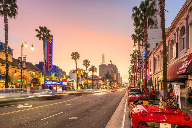 Hollywood Boulevard, étincelant