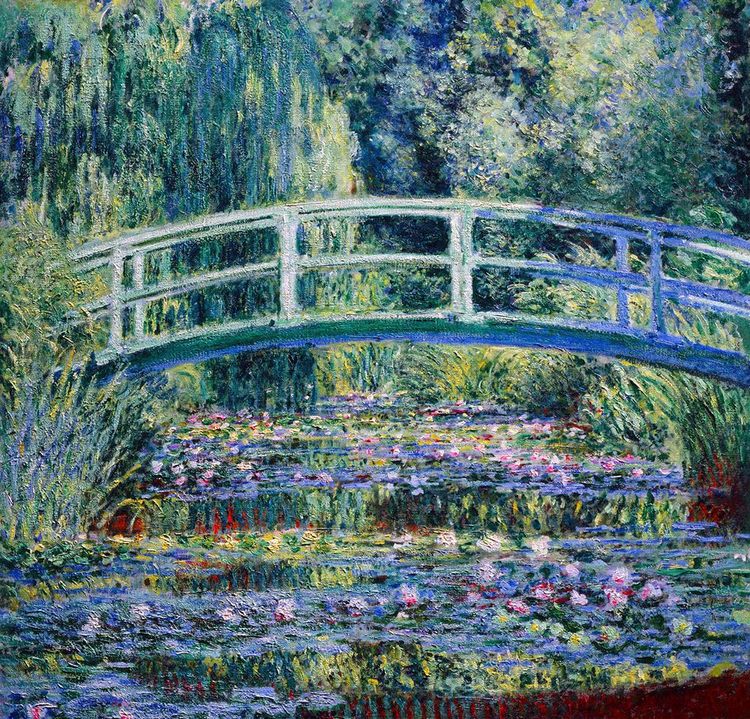 "Les nénuphars et le pont japonais" de Caude Monet The Princeton University Art Museum