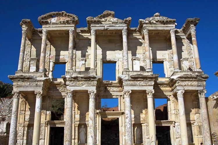 La bibliothèque Celsus, le monument le plus connu d'Ephèse