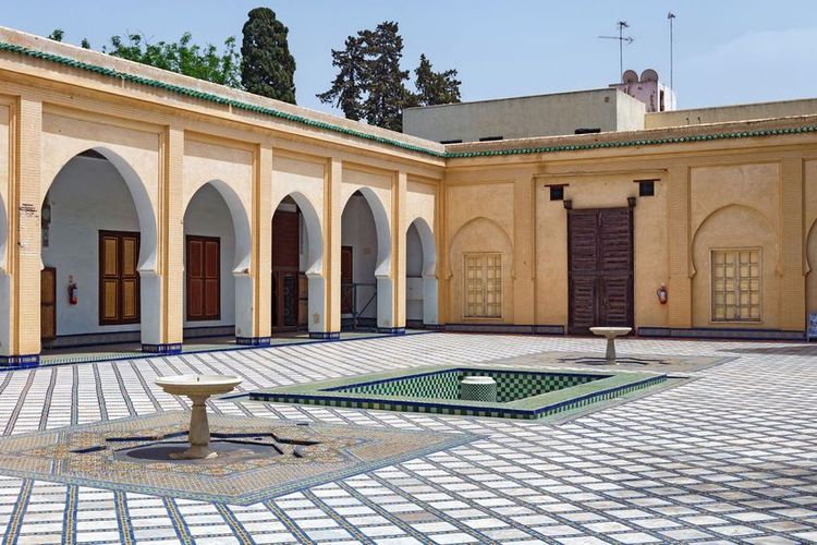 La cour du Dar-Batha, ancien palais royal