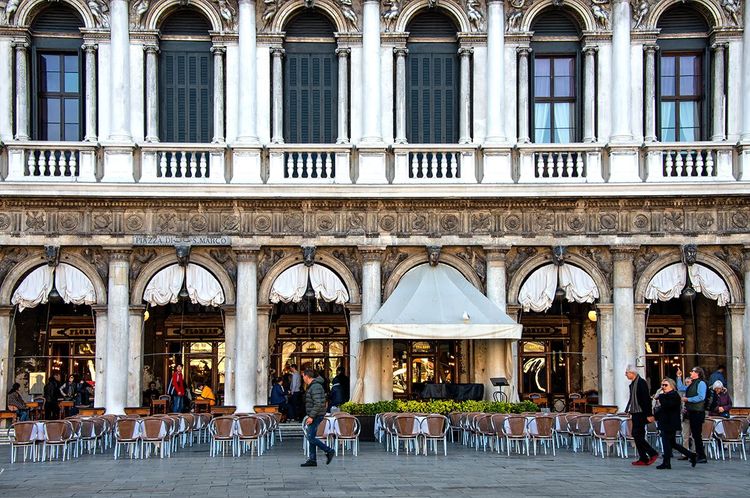 Le Caffè Florian vu depuis la Place St-Marc
