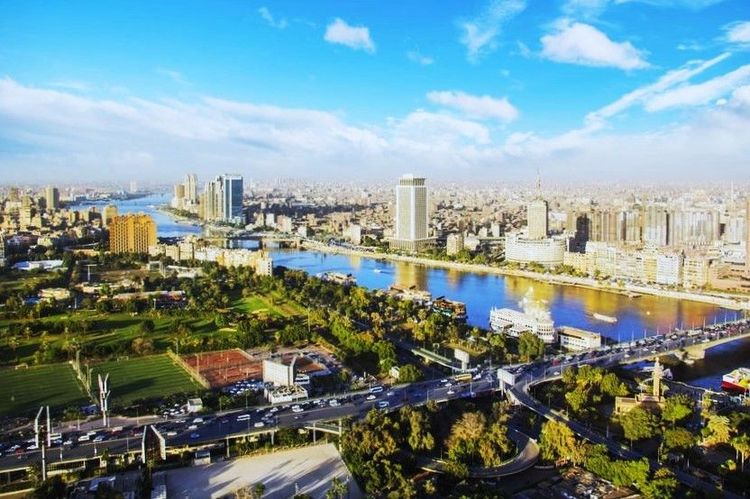 Le Nil vu depuis l'île de Zamalek