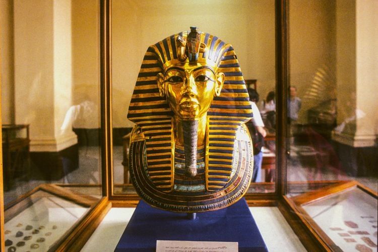 Le masque funéraire de Toutankhamon