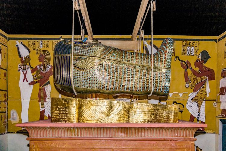 Le sarcophage doré de Toutankhamon