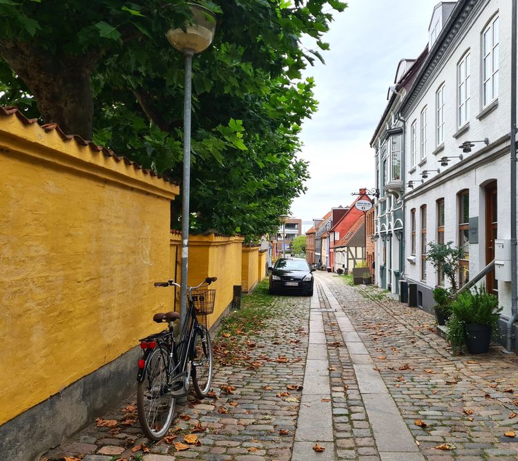 Une rue d'Horsens au Danemark