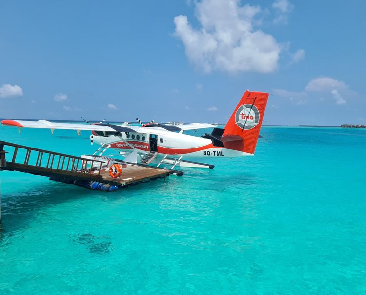 L'hydravion permettant de se rendre à l'Iru Fushi depuis Malé, la capitale des Maldives