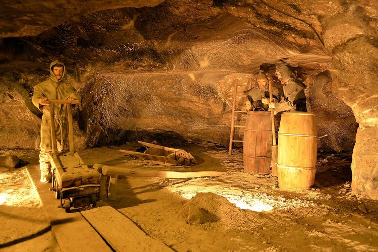 Reconstitution du travail des mineurs pour la visite touristique