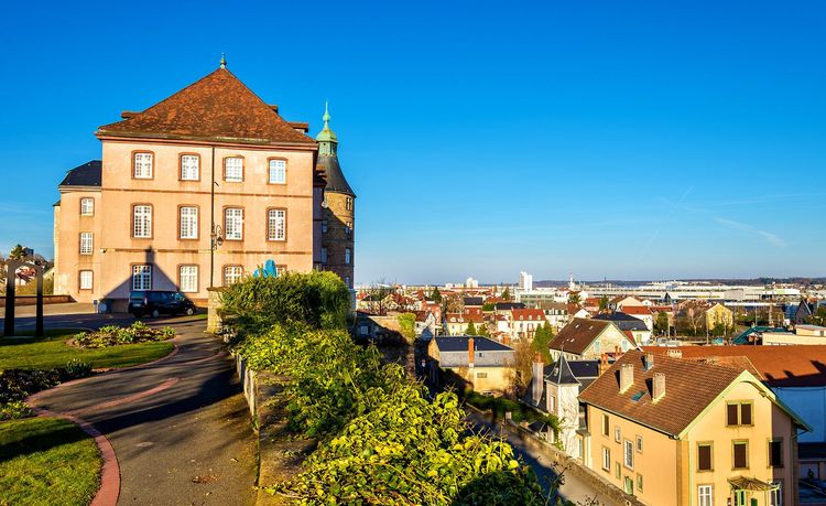 Vue sur Montbéliard depuis son château.