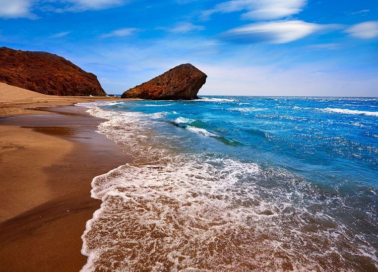 La plage de Mónsul à San José, dans le parc naturel de Cabo de Gata-Níjar