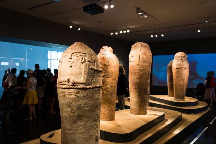 Les sarcophages de Deir al-Balah exposés dans le musée de Jérusalem