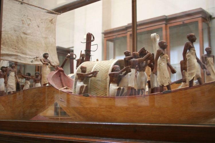 Barques qui faisaient partie du rite funéraire des pharaons