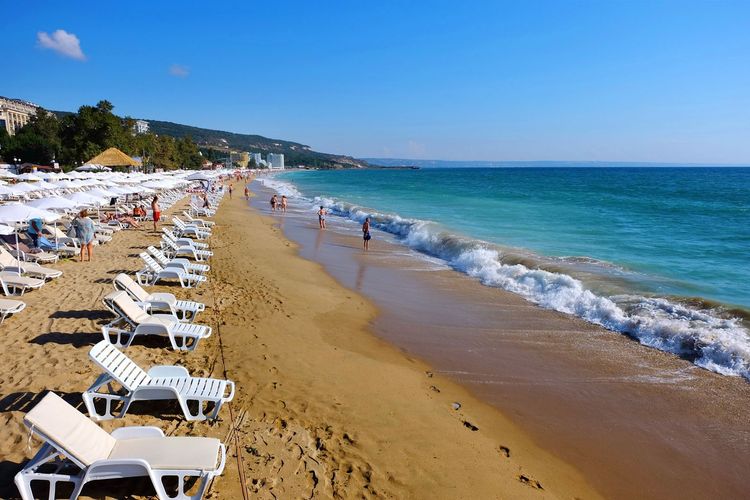 La plage du Hôtel Melia Grand Hermitage