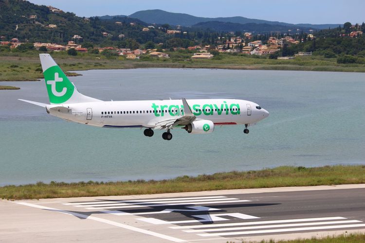 Un vol Transavia atterrit à Corfou, en Grèce