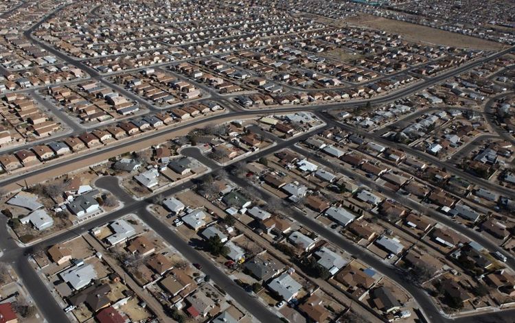 Un quartier pavillonnaire d'Albuquerque © klotz/123RF