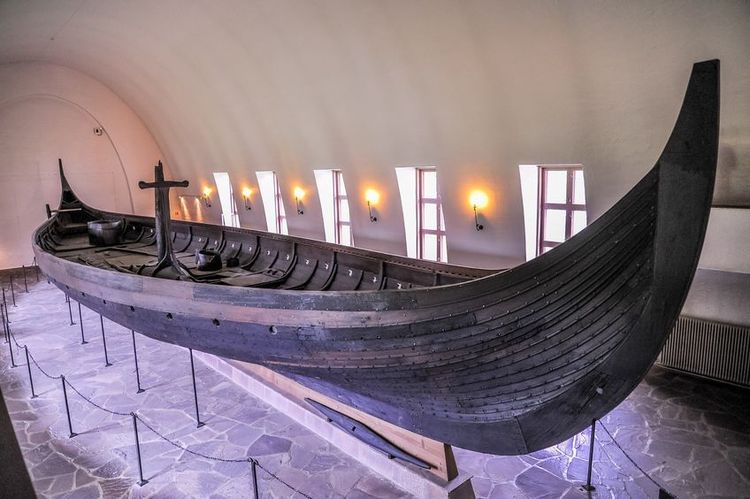 Drakkar dans le musée Viking de Bygdoy, à Oslo