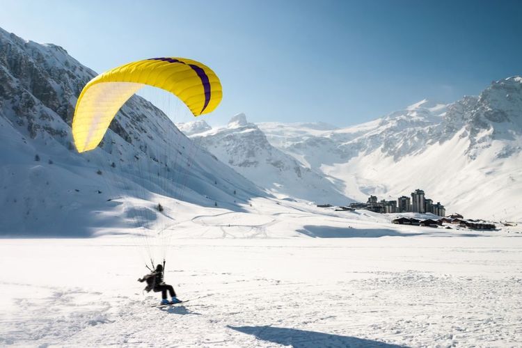 Parapente et ski à Tignes