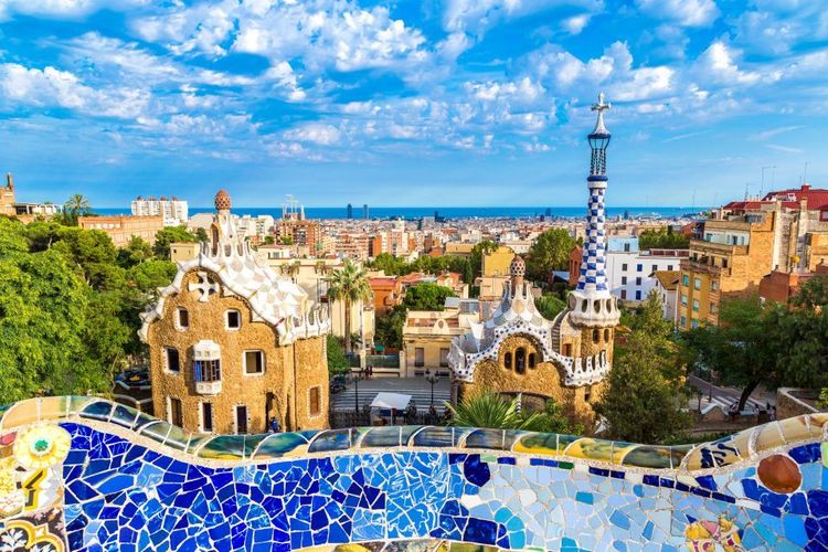 Barcelone vue depuis le parc Güell