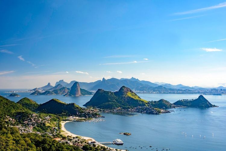 La baie de Guanabara à Rio de Janeiro