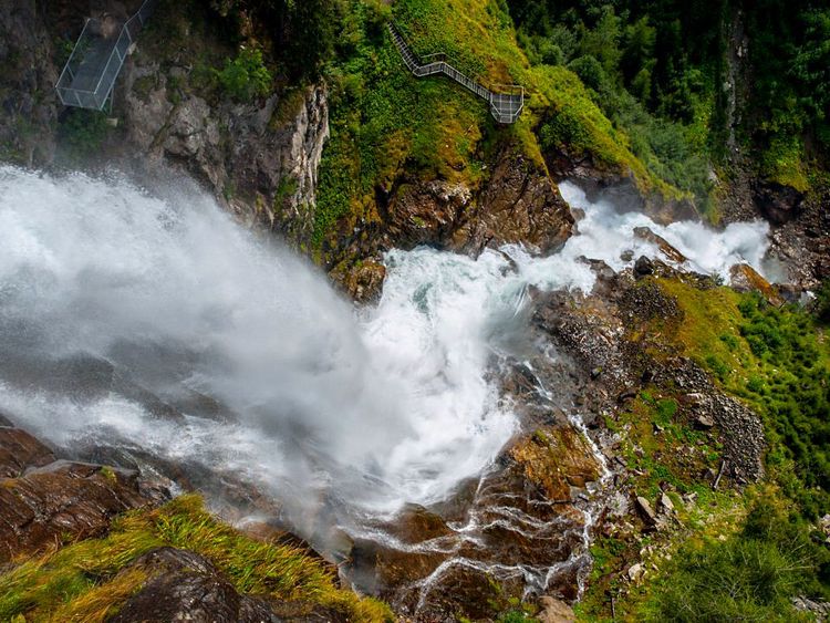 Cascade de Stuibenfall, la plus haute cascade du Tyrol