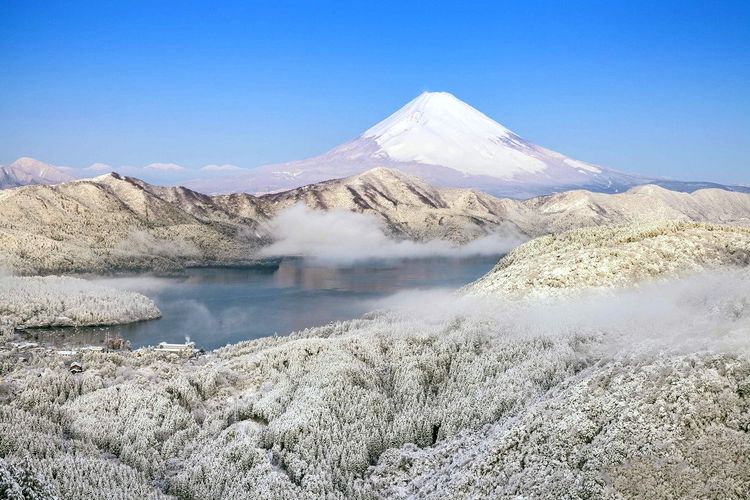 Le mont Fuji, immaculé