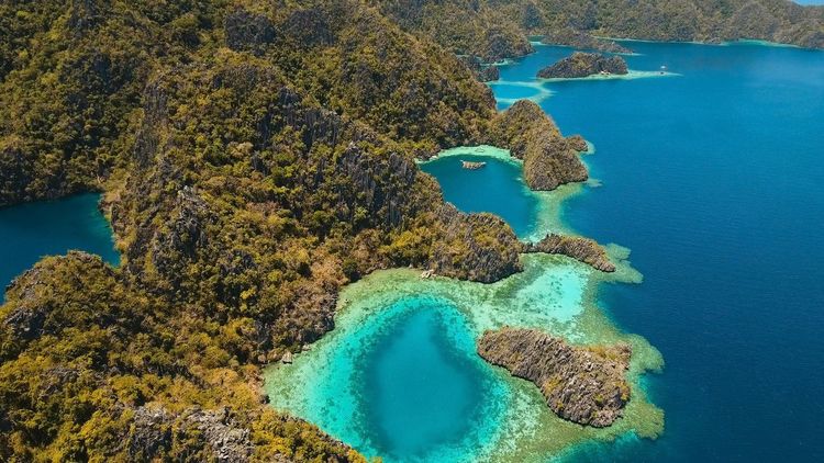 Vue aérienne de Barracuda Lake. © ALEXEY KORNYLYEV/123RF