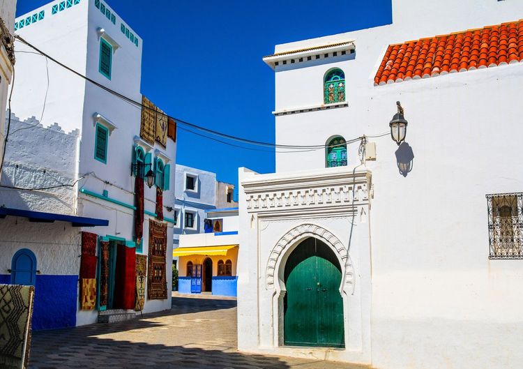 Les maisons blanches d'Asilah au Maroc.