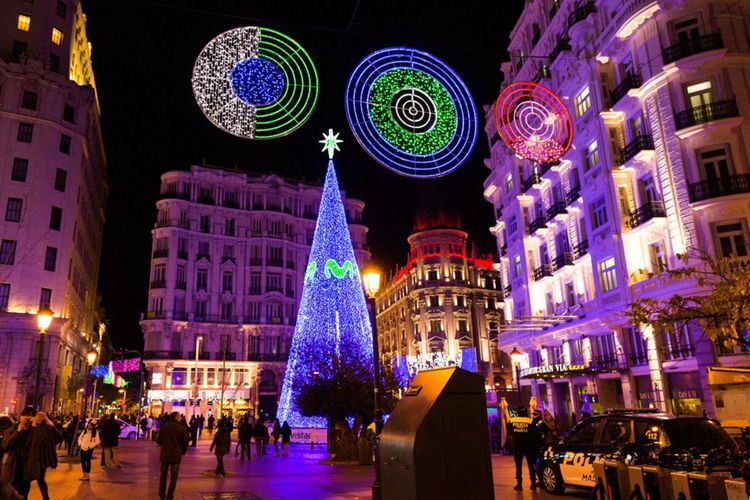 Les décorations de Noël de Madrid