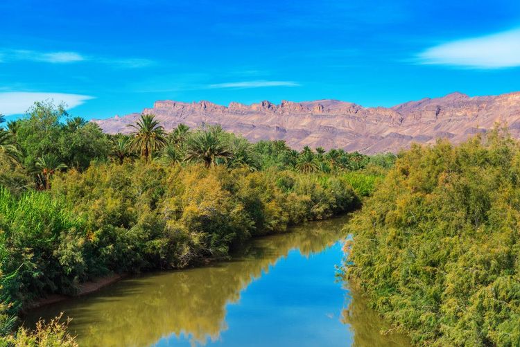 Un paysage spectaculaire dans la vallée du Drâa, Maroc.