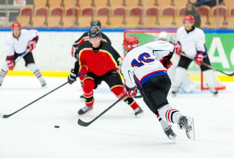 Un match de hockey