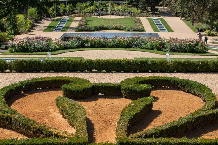 Les jardins du château des Milandes.