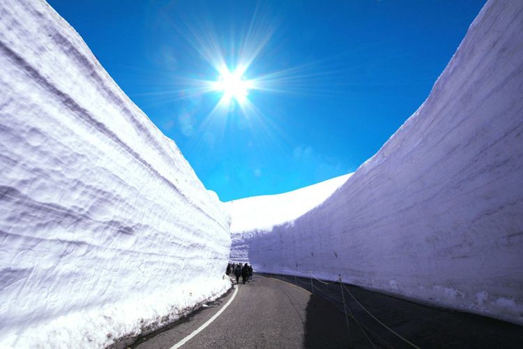 La route de neige de Tateyama Kurobe