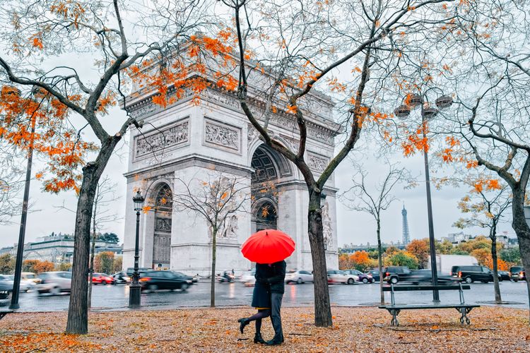 Arc de Triomphe sous la pluie
