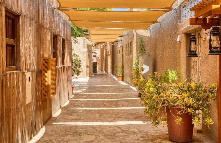 Traditional Arab architecture in the historic Al Seef district