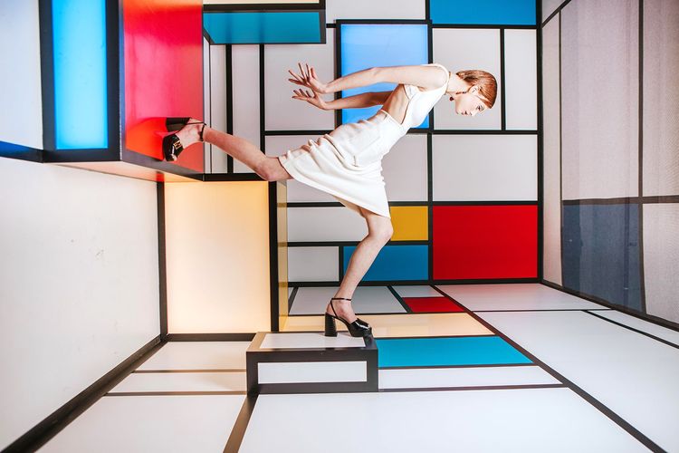Plongée 3 D dans l'univers quadri de Mondrian