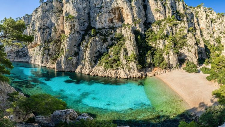 Calanques d'En Vau près de Cassis, Provence, France