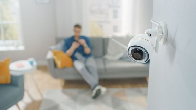 Caméra de sécurité dans un appartement