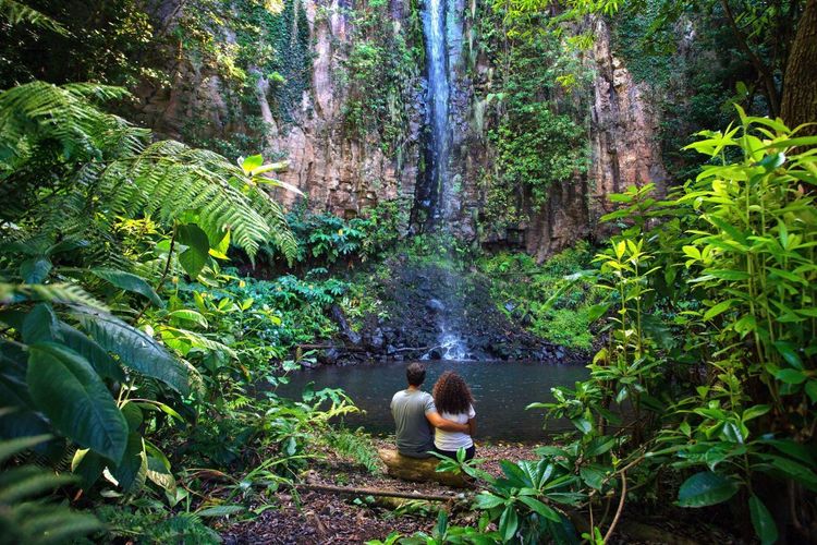 La cascade d'Aguagem, à Santana