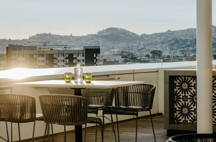 Rooftop du Cavaña et son panorama