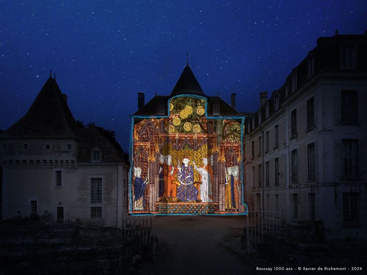 Une scène du spectacle nocturne réalisé par Xavier de Richemont