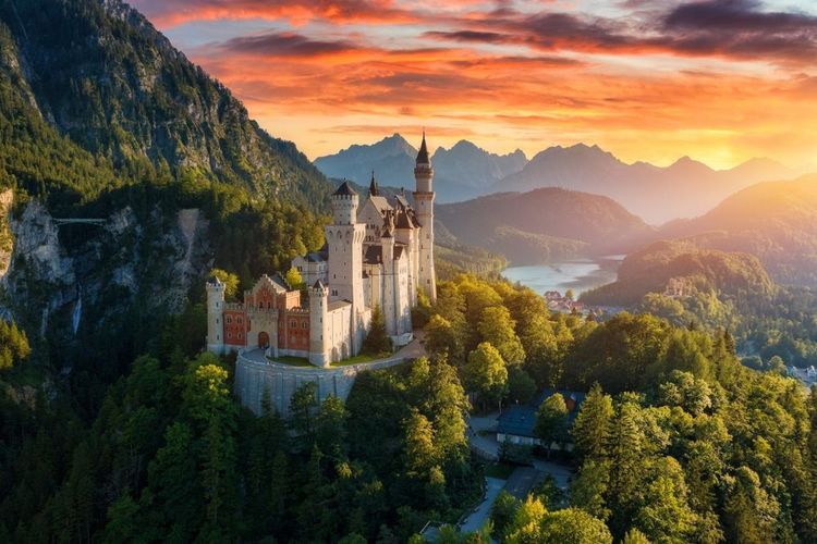 Château de Neuschwanstein en Allemagne