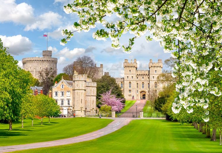 Château de Windsor vu depuis le parc