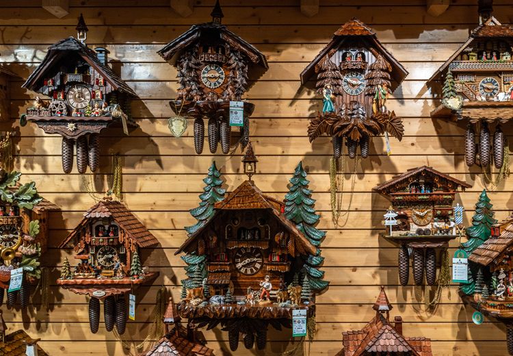 Les différentes horloges à coucou de Triberg im Schwarzwald